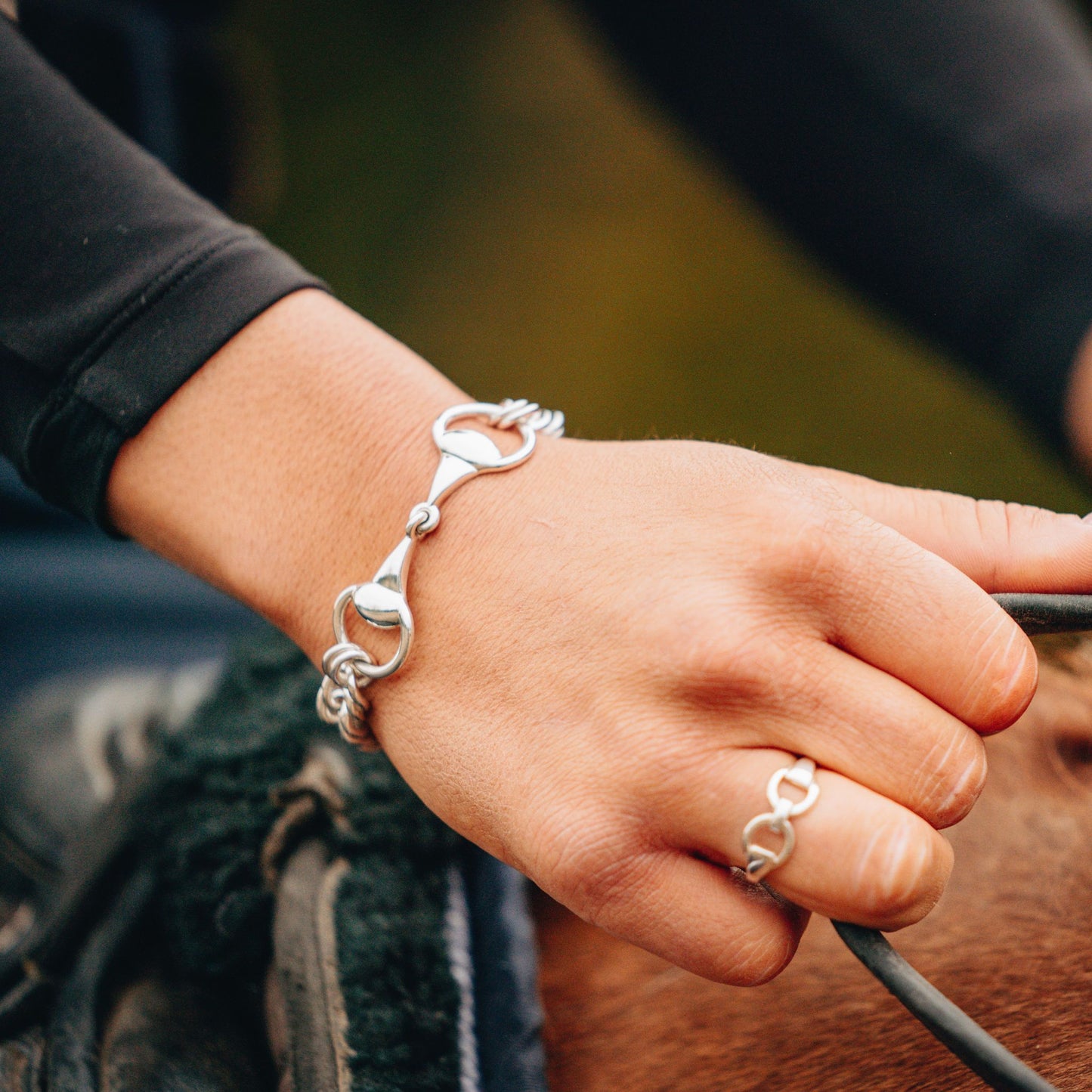Snaffle Curb Chain Bracelet