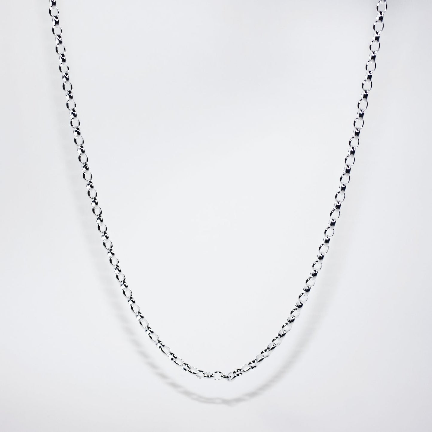 Sterling Silver Medium Weight Oval Belcher