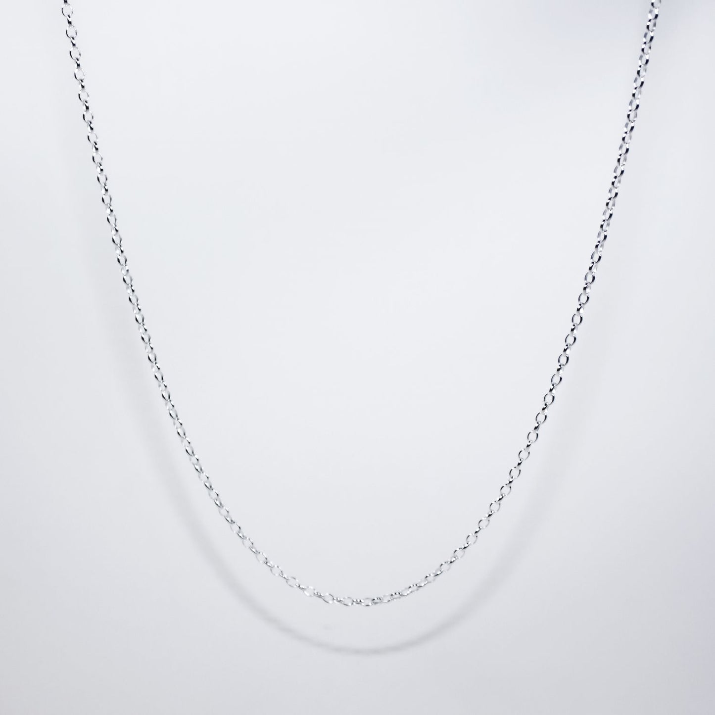 Sterling Silver Fine Oval Belcher