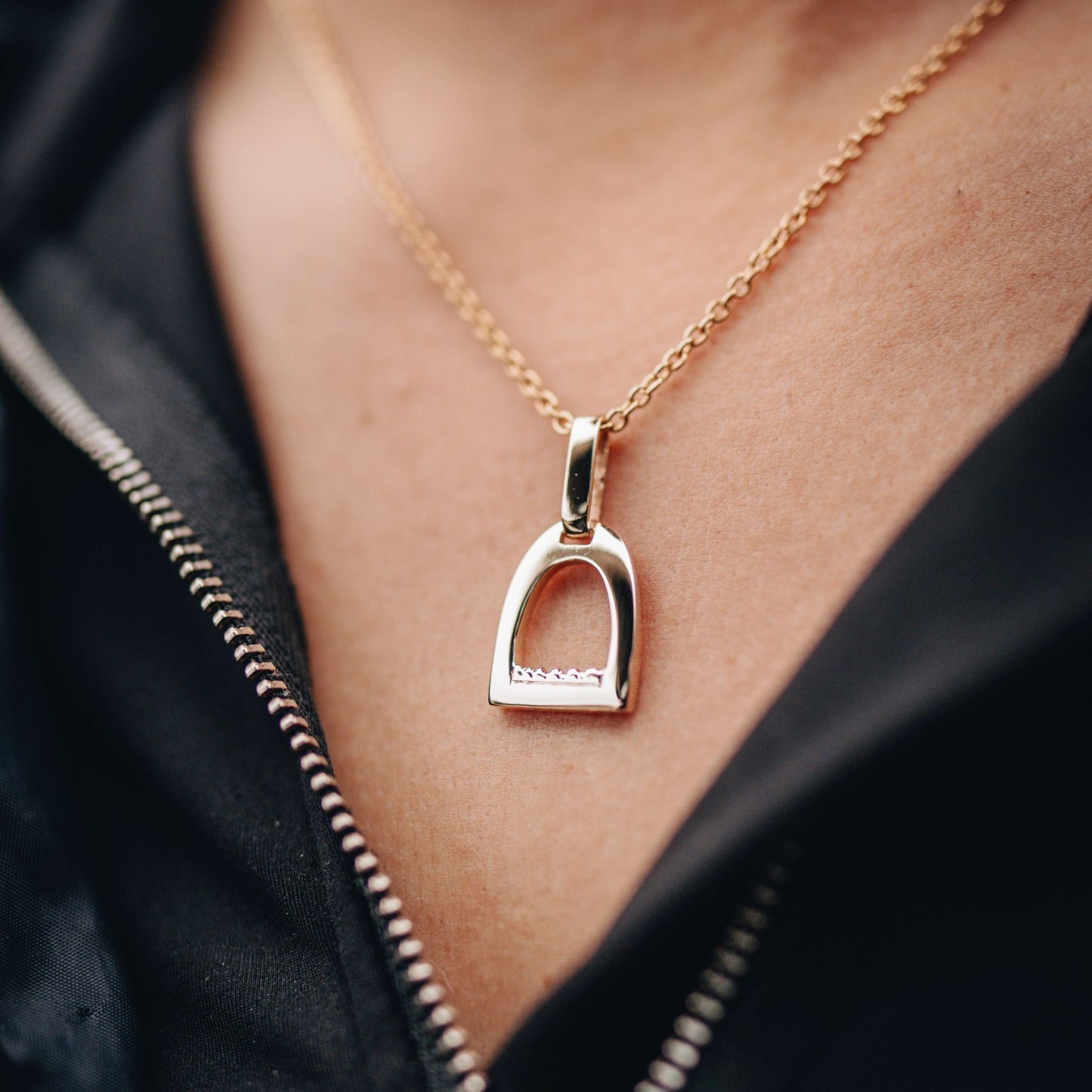 Small Stirrup Pendant