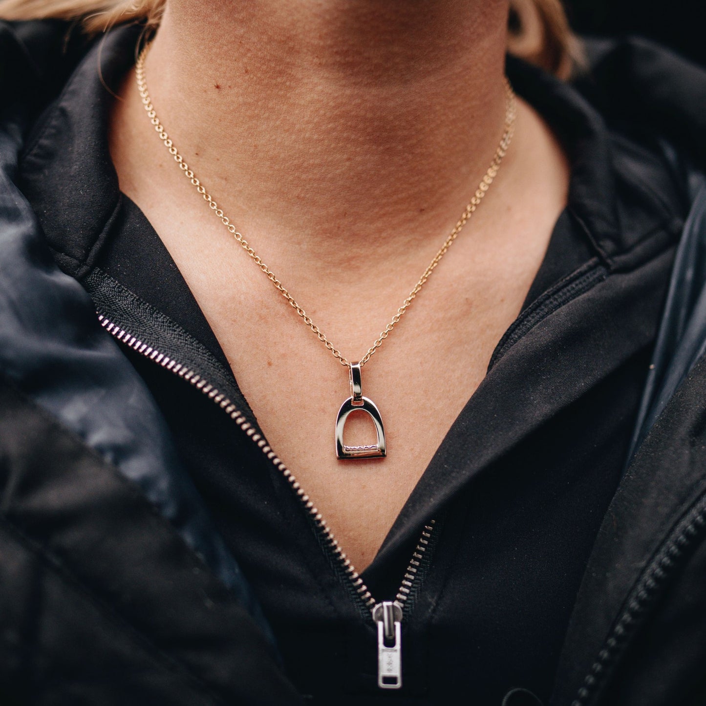 Small Stirrup Pendant