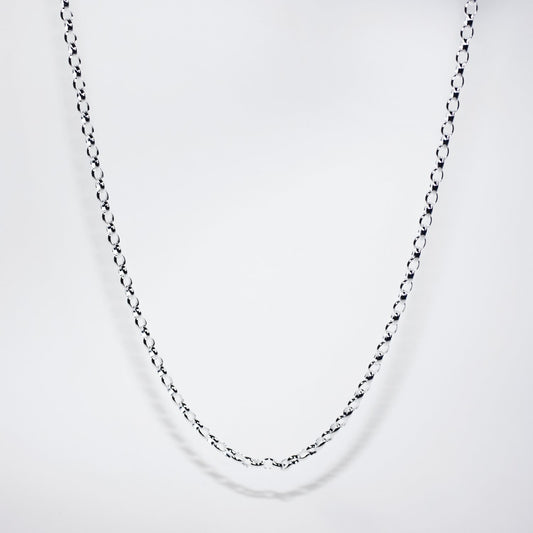 Sterling Silver Medium Weight Oval Belcher