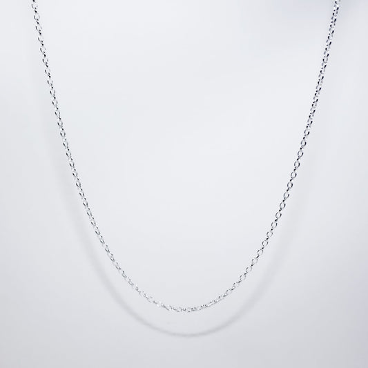 Sterling Silver Fine Oval Belcher