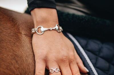 Sterling Silver Snaffle Curb Chain Bracelet