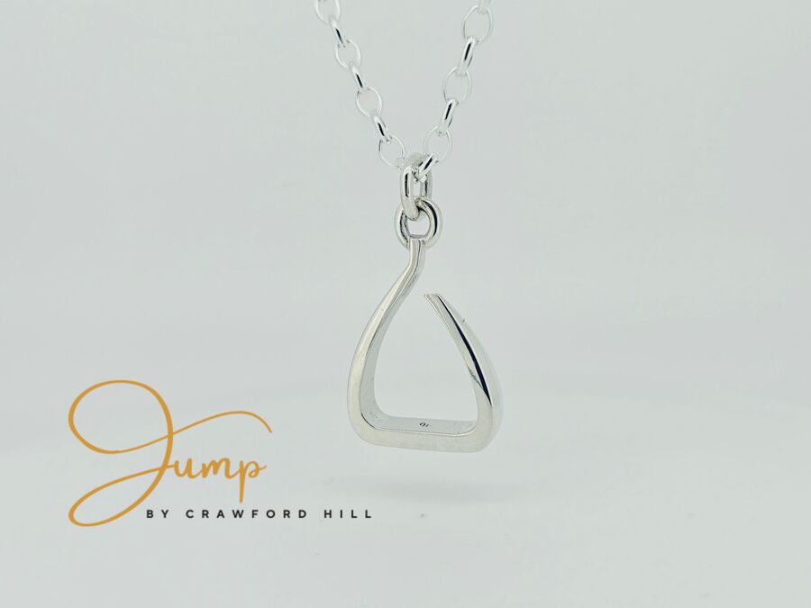 Sterling Silver Jump Stirrup Pendant - With Jump Ring